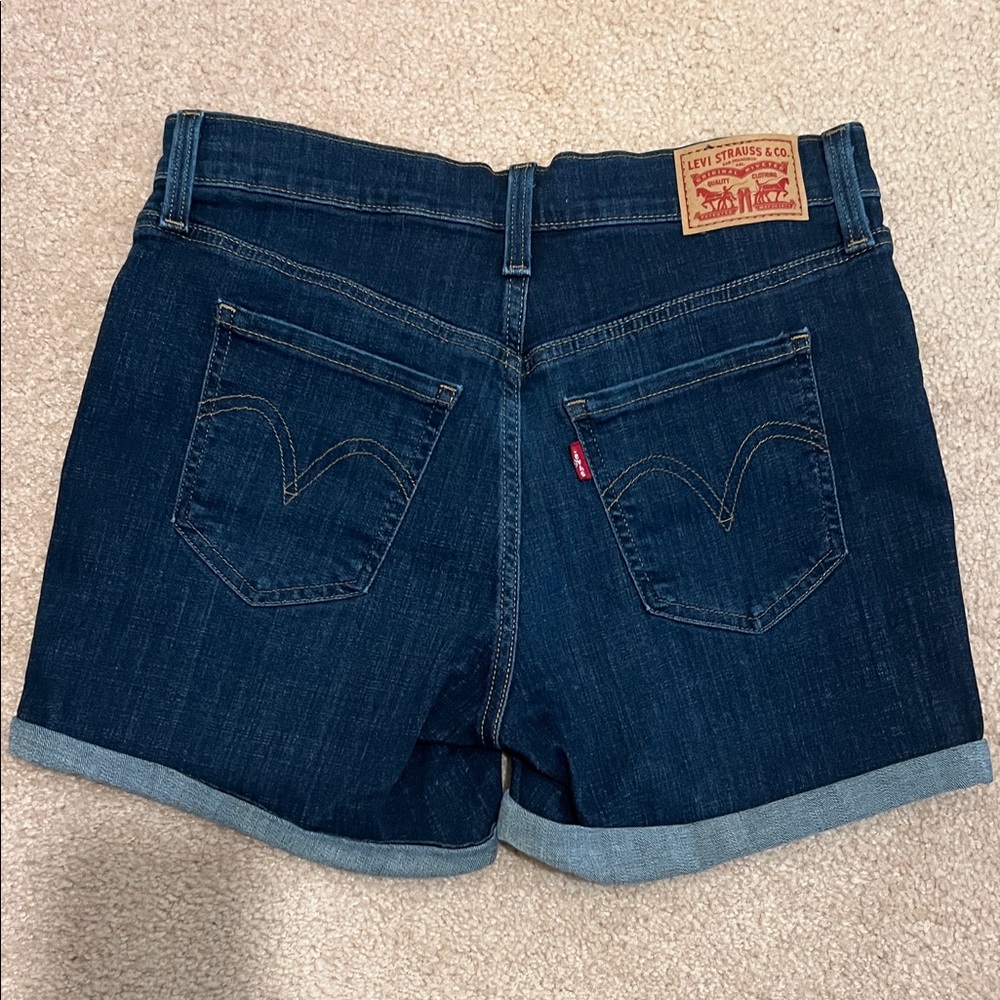 Levi's Women's Deep Blue Jean Shorts